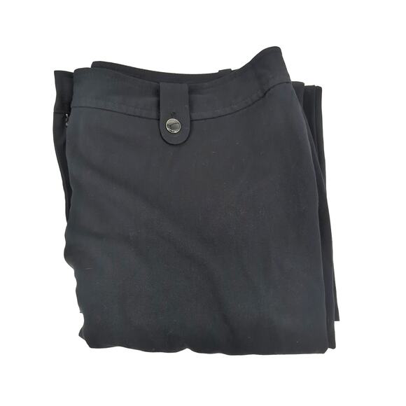 EUC JMS Dress Pants Ebony/Black Polyester Blend Womens 26WP Stretchy Flat - Picture 2 of 10